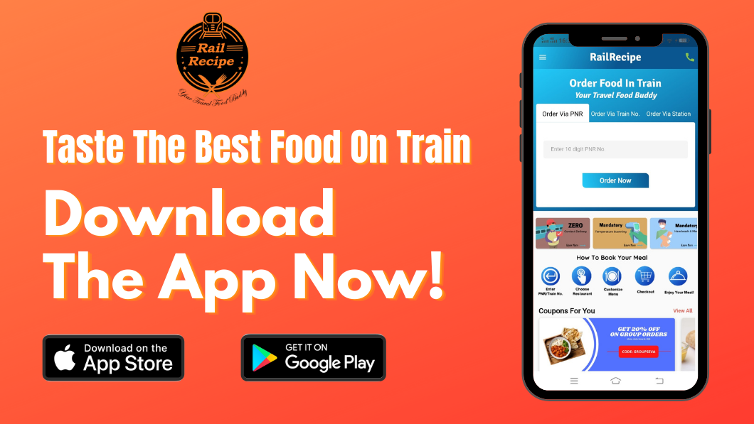 food ordering app in train,