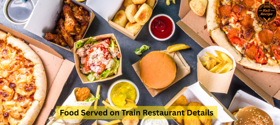 food served on train restaurant