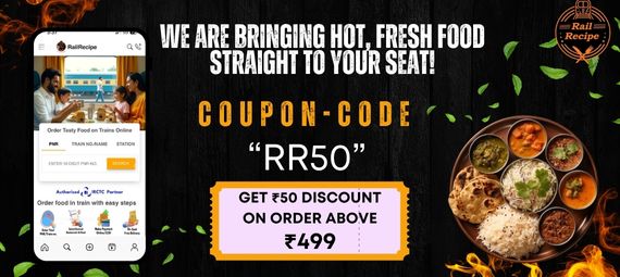 Discount on train food order from railrecipe