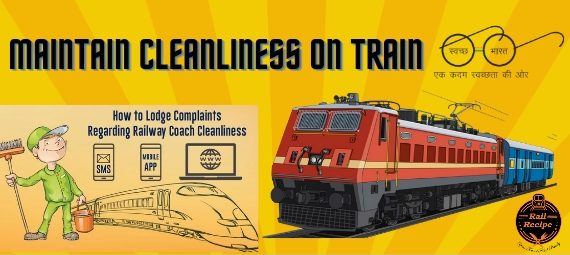 maintain cleanliness while travelling on train