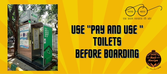 pay and use toilets before boarding