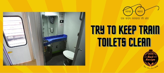 try to keep train toilets clean